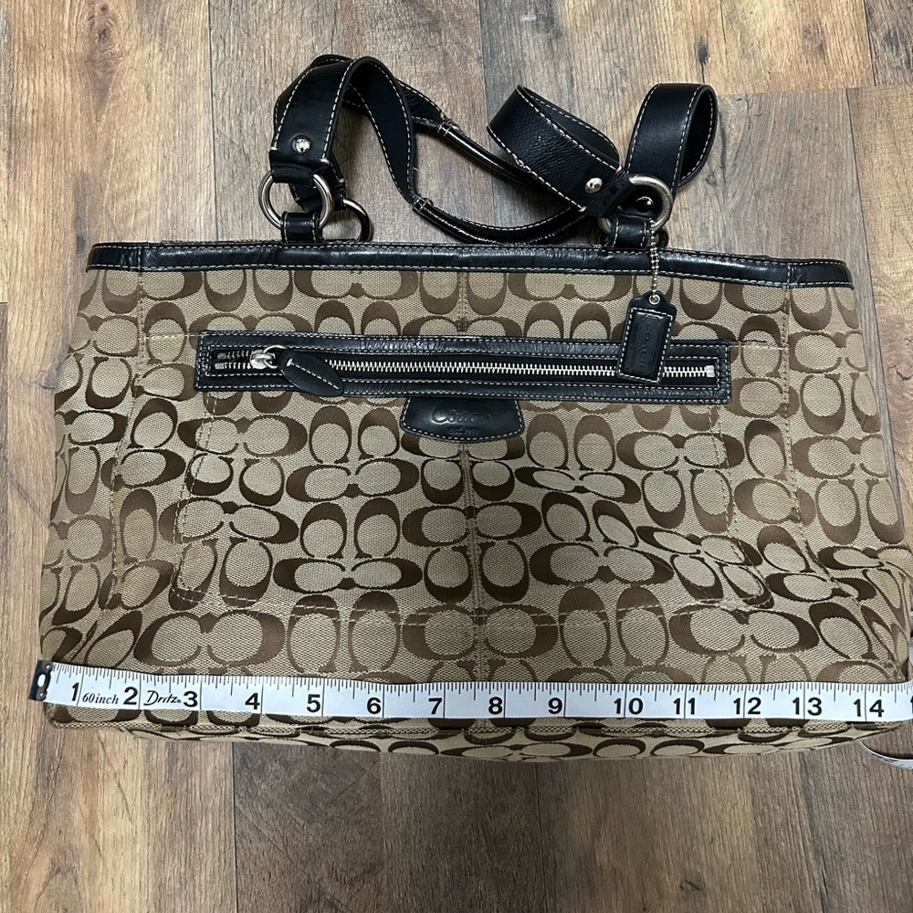 Coach Y2K  Brown and Black Signature Tote - Picture 11 of 13